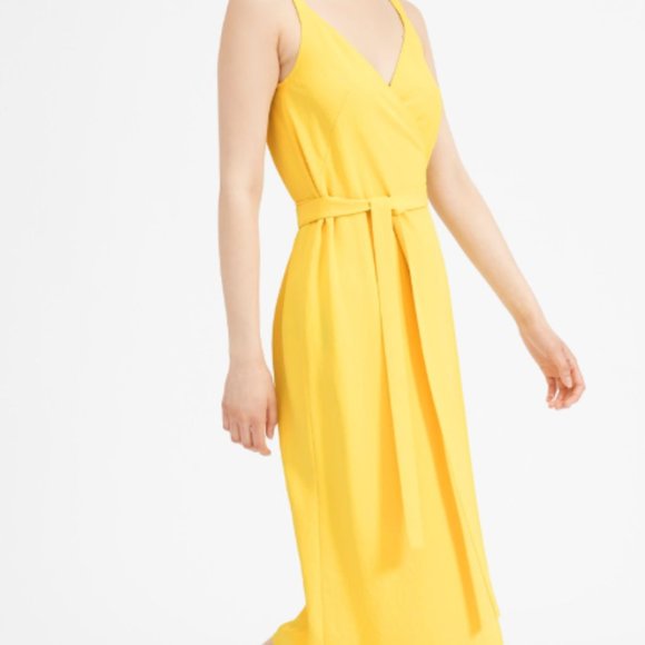 Everlane Dresses & Skirts - Everlane Yellow Wrap Dress